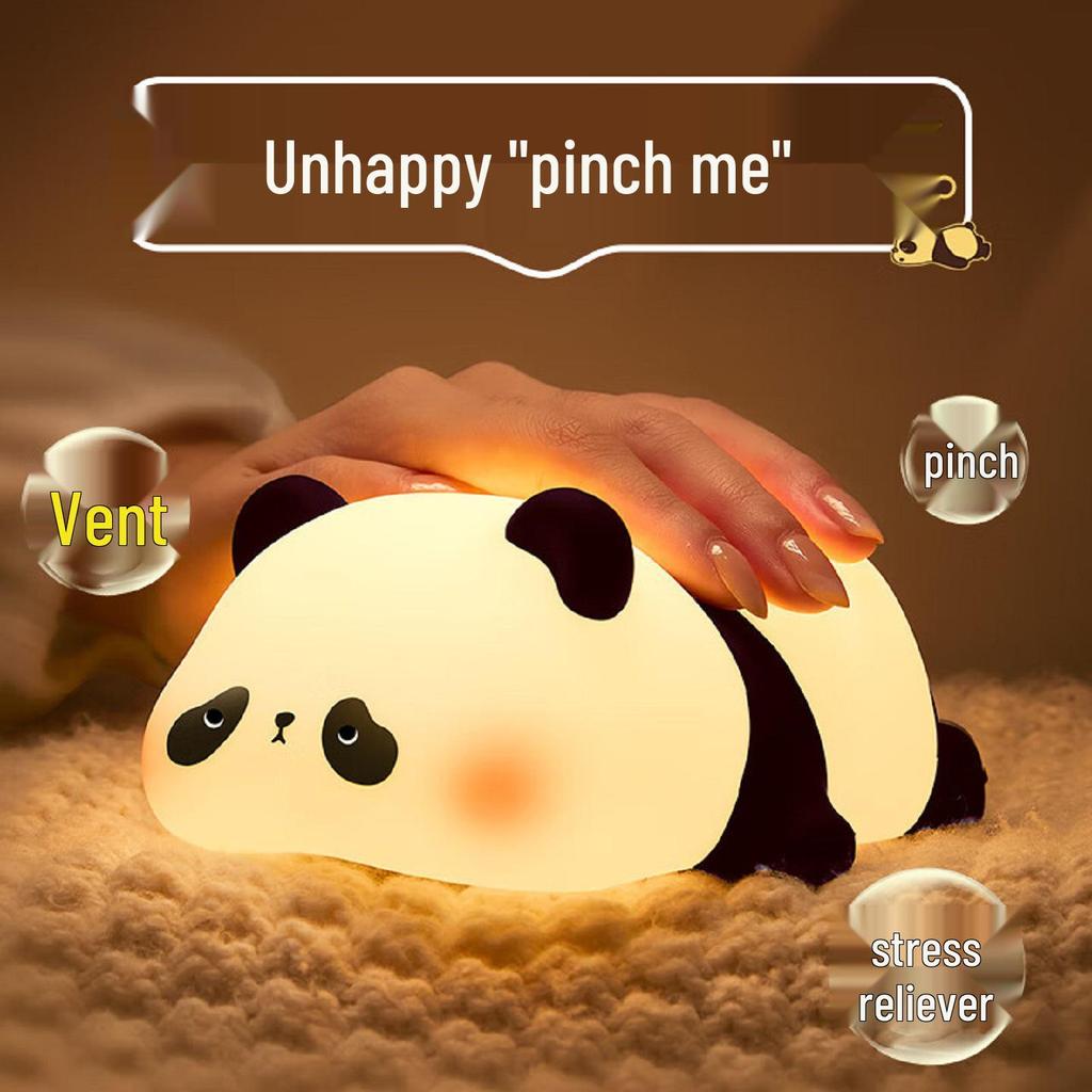 Panda Tap Night Light: Soft Atmosphere Light for Baby's Room and Girls' Bedrooms