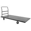 Gray Truck Cart 1* Platform Truck Cart 1* Handle  5* Casters, Industrial Flat Dolly Cart, Heavy Duty Cart, Flatbed Hand Truck
