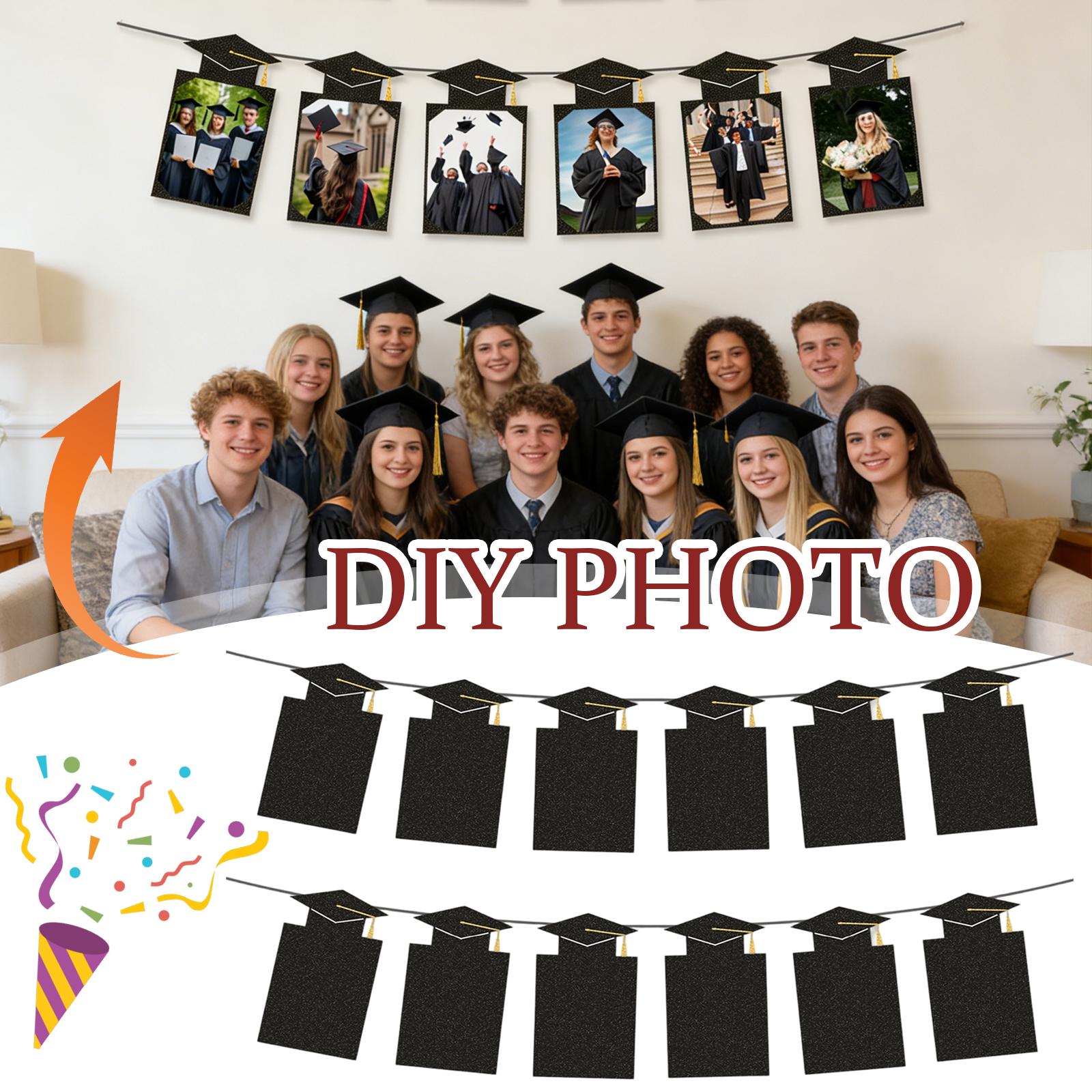 

5 Meters Kraft Paper Banner With SENIOR Letters Hanging Pennant Banner Flagsfor Graduation Party Decor One Size чёрный