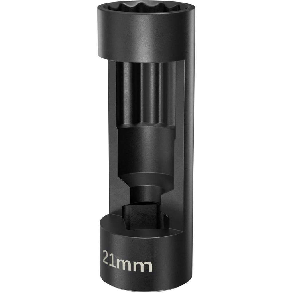 Suspension Socket Tool - 18mm, 19mm, 21mm, 22mm, 24mm Strut Nut Socket with 12 Point 1/2" Drive - Easy Remove Strut Nuts - Vm Number 3353