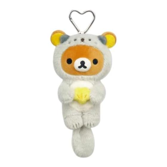 Hatayama Shoji Rilakkuma Dararakko Mascot Pouch Rilakkuma Plush Toy Pouch Accessory Case Carabiner Included Face Design Cute Character Goods Women