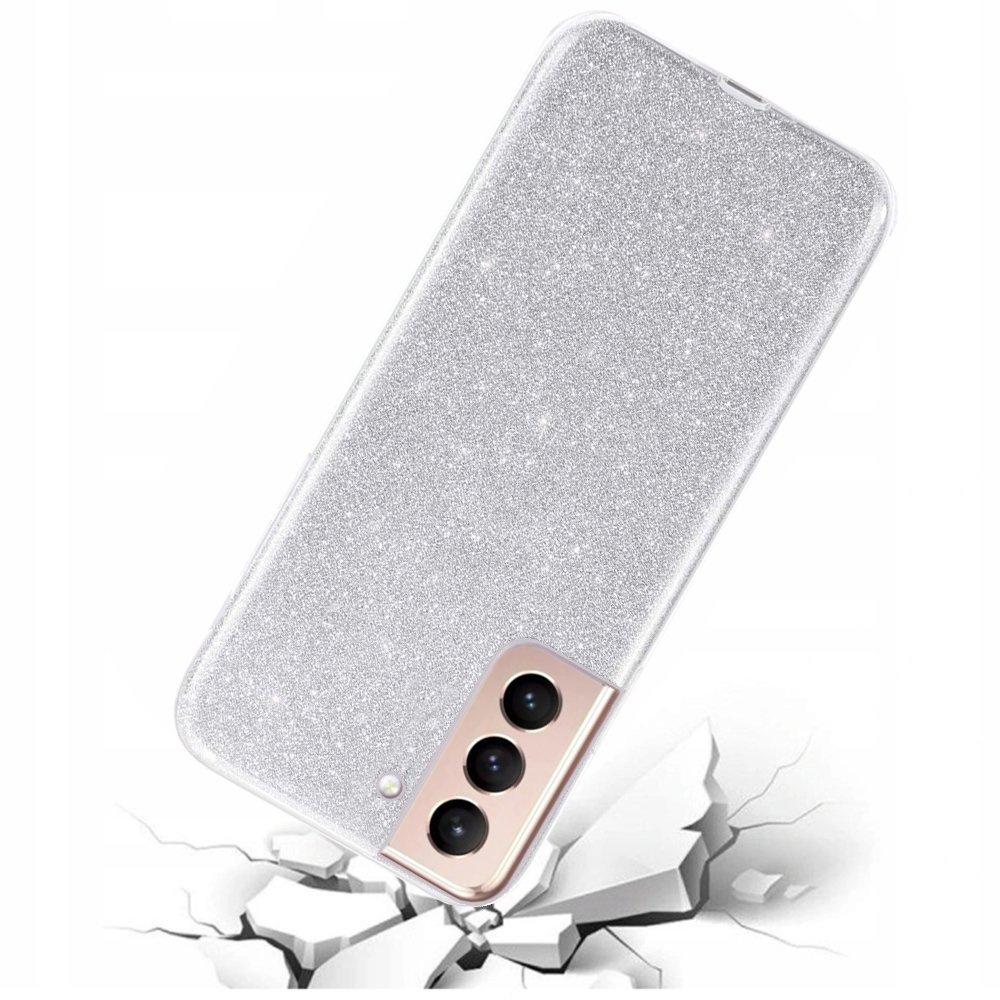 Glitter Case for Samsung Galaxy S21+ Plus, Silver