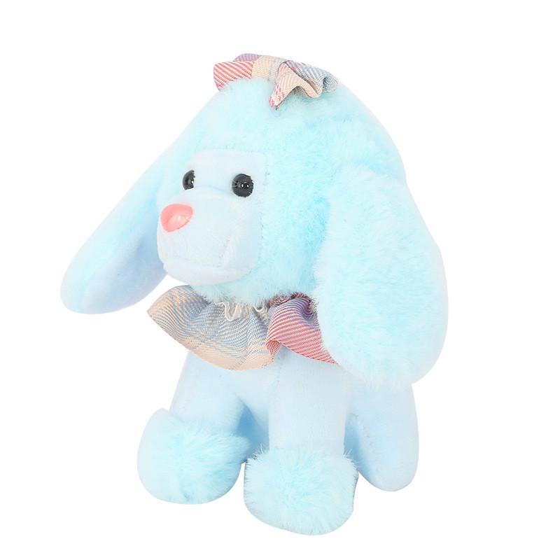 

Lovable Mini Teddy Poodle Plush Keychain Sweet Animal Bag Accessory 12cm світло-синій колір