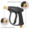 High Pressure Car Wash Water Gun Aluminum Core Quick Insertion FiveColor Fan Shaped Nozzle Union Nozzle Car Washing Gun M22-14