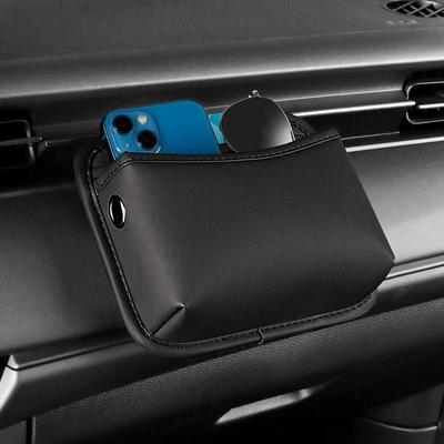 Selbstklebende Autoaufbewahrungstasche Klebrige Organizer-Tasche Sitzlehne Seite Tür Verstauen Aufräum-Set Hängebox für Telefon Geldbörse Karte