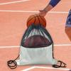 Basketball Mesh Bag Drawstring Backpack Oxford Cloth for Football Soccer