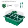 Mini Greenhouse Seed Starter Tray 6/12Grids Plant Starter Kit New Plant Germination Base  Garden