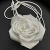 Vintage Rose Satin Flower Necklace & Hairband Choker - Versatile Women's Waist Accessory