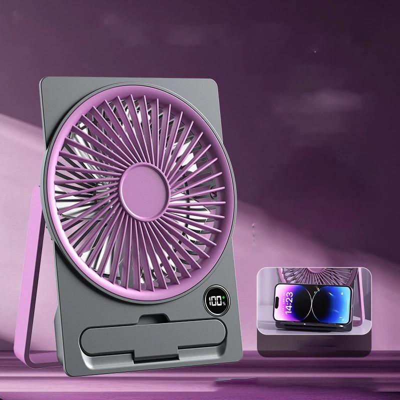 fan 1pcs office desktop small card circulation fan big wind power usb rechargeable mini small fan
