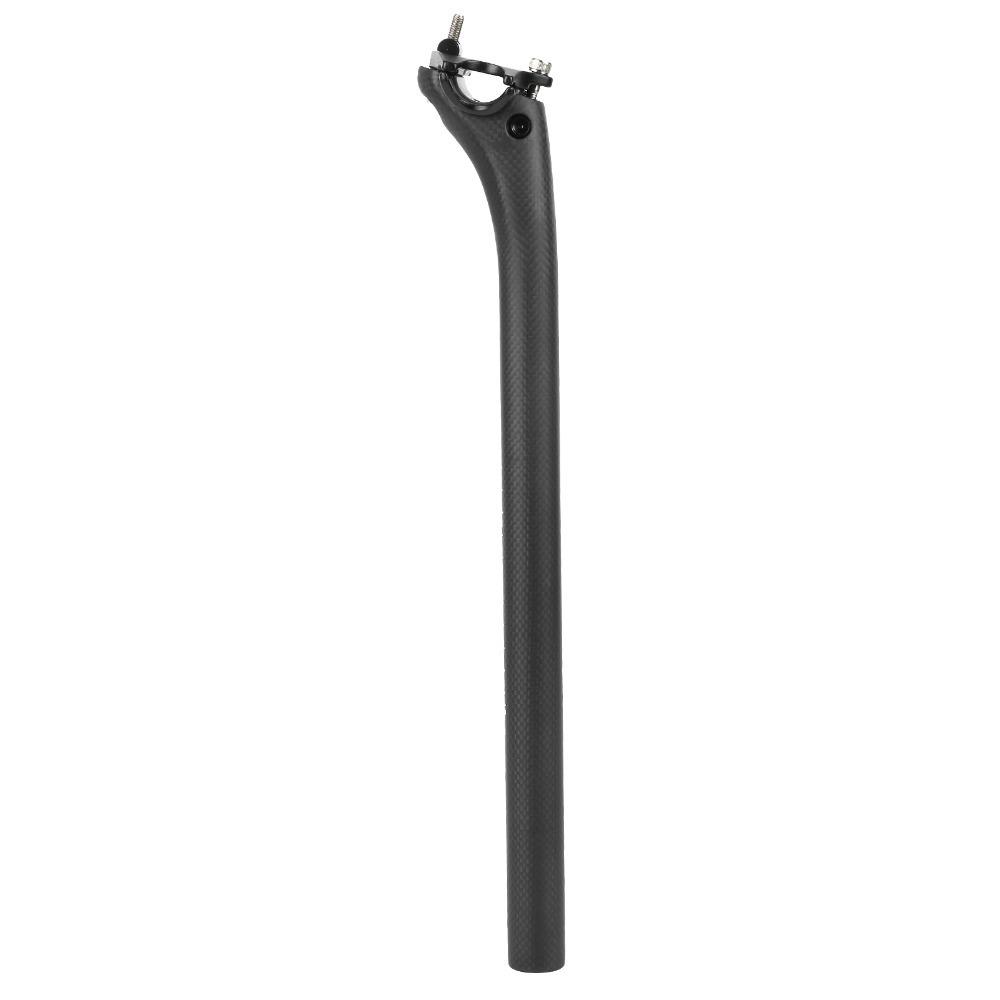 

27.2x400mm Bike Seatpost Carbon Fiber Seat Post Tube Durable Bicycle Seat Post Bike Accessories 27.2× 400mm