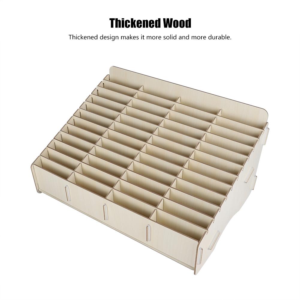 48 Cells Wooden Mobile Phone Management Storage Box Convenient Storing for Office Living Room