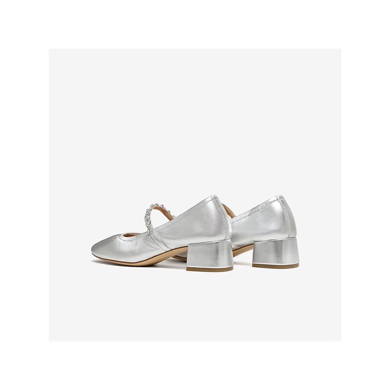 TATA Damen Lammfell Mary Jane Ballerinas