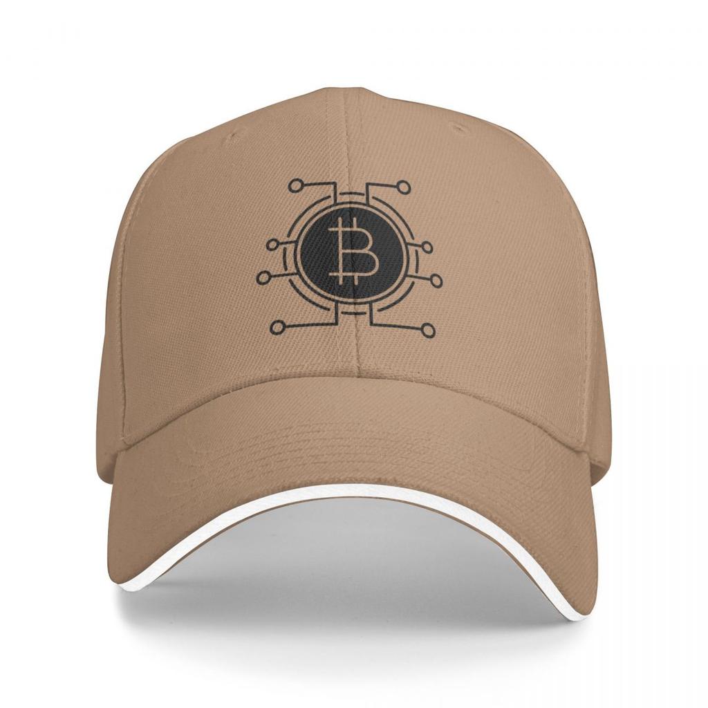Unisex Baseball Hats Bitcoin Icon Cryptocurrency Art Outdoor Streetwear Summer Sports Baseball Caps Hip Hop Cap Casquette Hats
