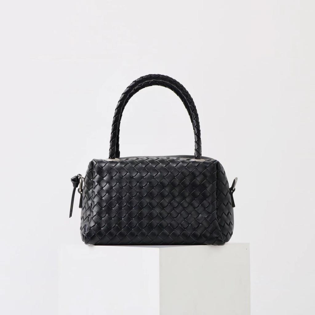 2025 Neue High-End Boston Kissen Tasche Rindsleder Gewebt Damen Tasche Vielseitige Einzelne Schulter Diagonale Cross Handtasche