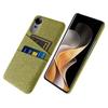 For vivo S19 Pro 5G Case Cloth+Hard PC Phone Cover with Dual Card Slots