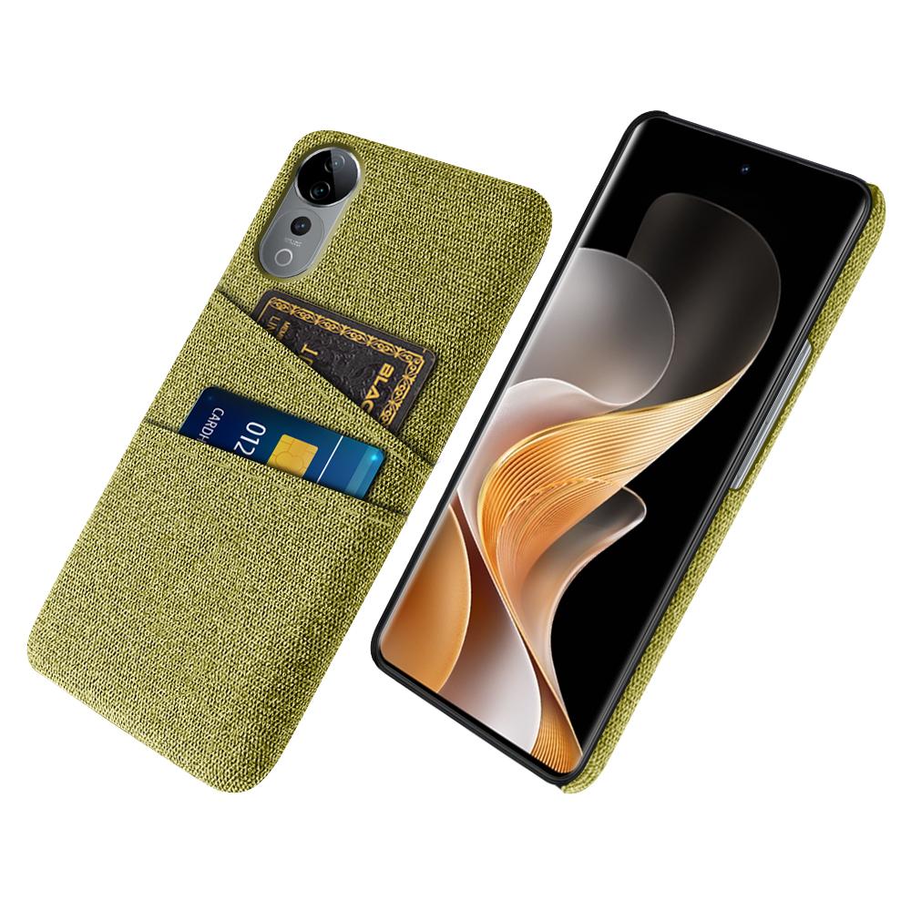 For vivo S19 Pro 5G Case Cloth+Hard PC Phone Cover with Dual Card Slots