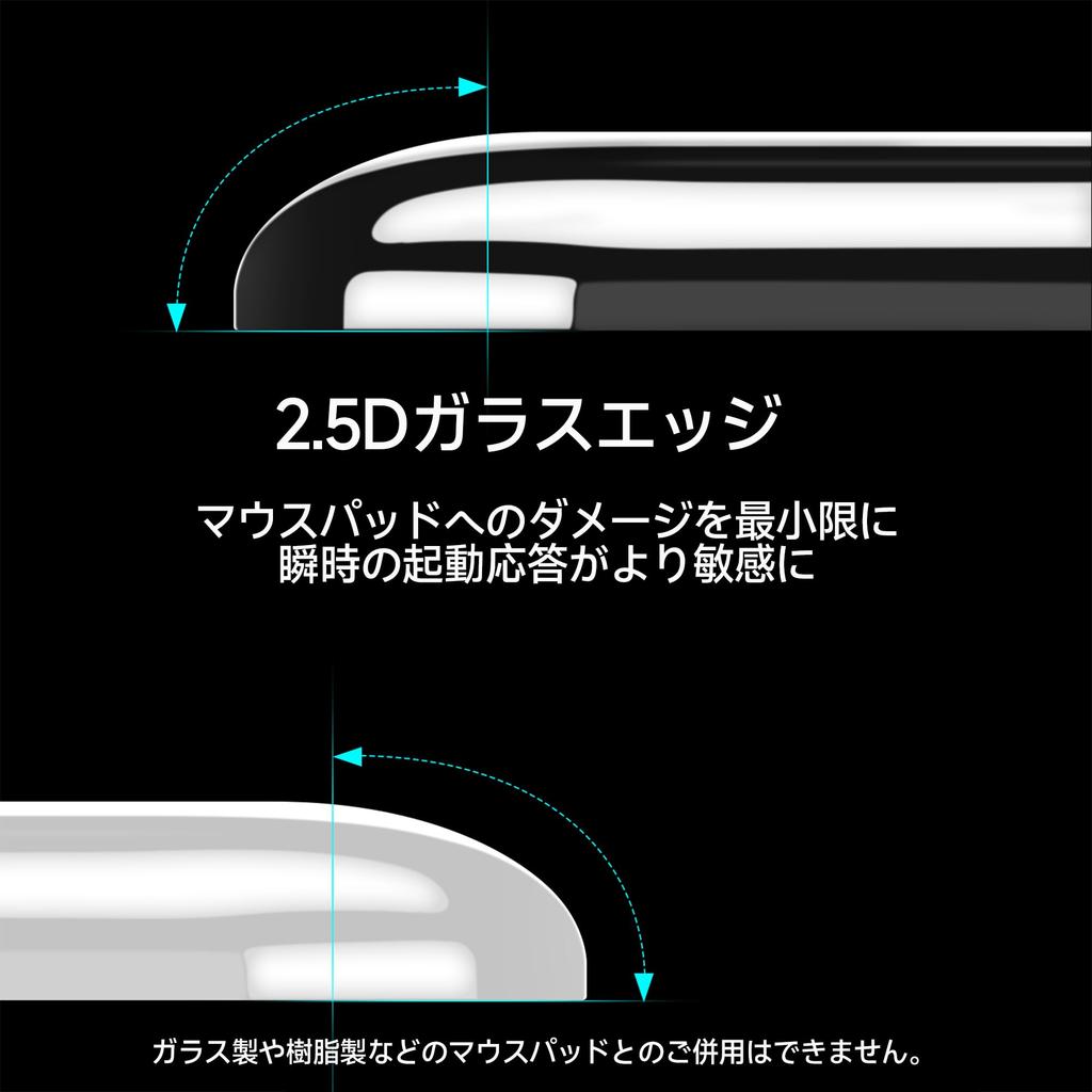 BRIMFORD Glass Mouse Feet for Razer Viper V3 Pro, Compatible with Gaming Mouse, Viper V3 Pro Glass Mouse Feet, Razer Viper V3 Pro Soles, High