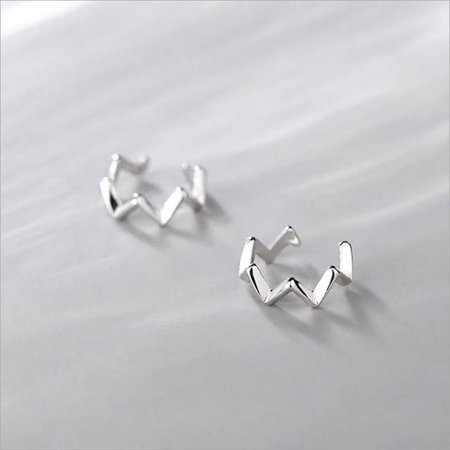 

Модные серьги-клипсы для женщин, ювелирные изделия, модные серьги из стерлингового серебра S925, серьги без отверстий для девочек, аксессуары для ушей, подарок для женщин белый