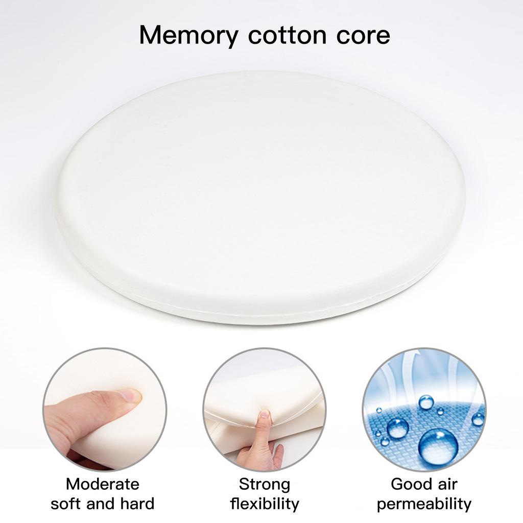 Memory Cotton Cushion Round Cute Dinosaur Shaped Soft Removable Cover Cushion Green 40 x 40 x 4.5cm