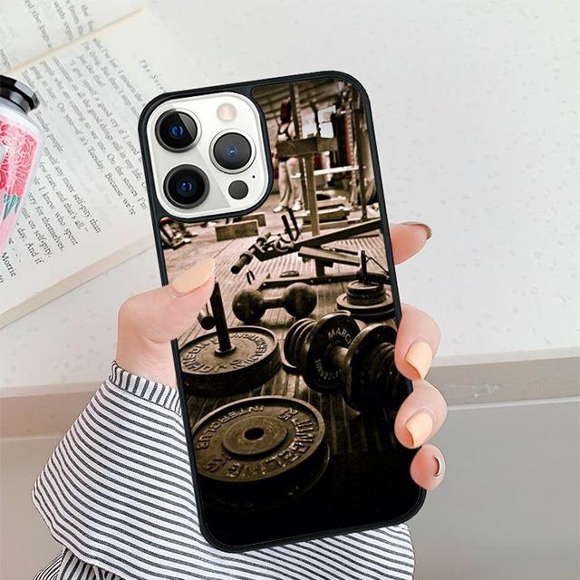 

Fitness Equipment Phone Case For iPhone 17 Air 16 15 14 plus 12 13 Pro max Soft Bumper Shell Cover coque iPhone 14