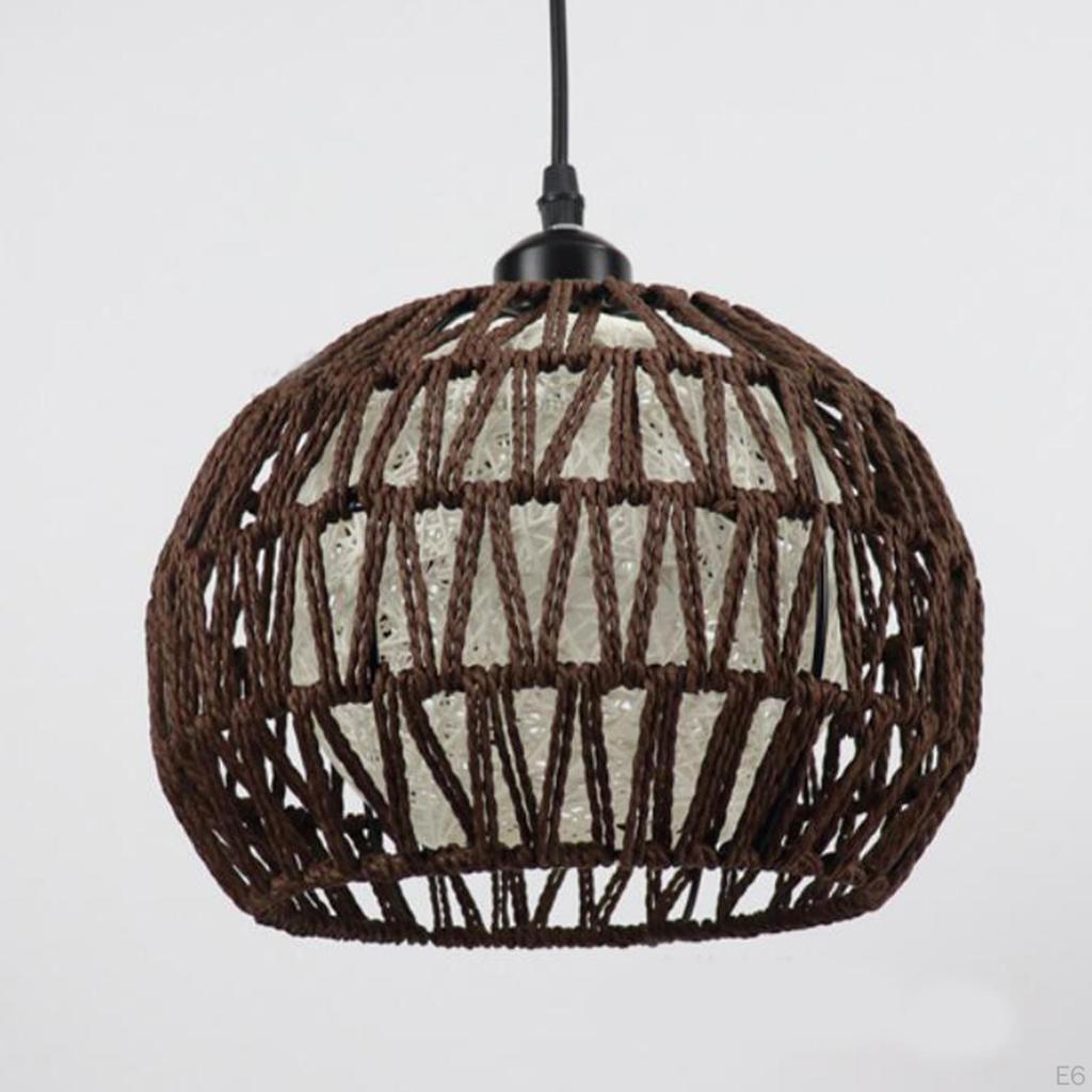 Pendant Light,Woven Lamp Shade,Ceiling Light Shade,Handmade Lampshade,Rope Shade