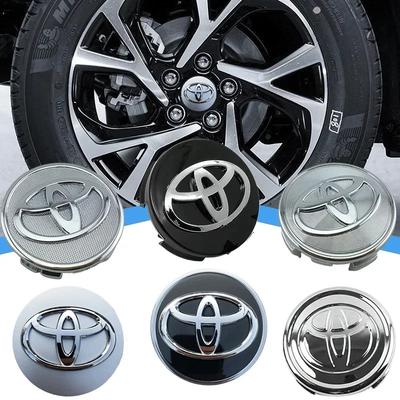 4pcs 62mm Car Styling Wheel Hub Center Caps Rim Cover Badge Emblem Stickers For Corolla  Yaris CHR Rav4 Auris Avensis