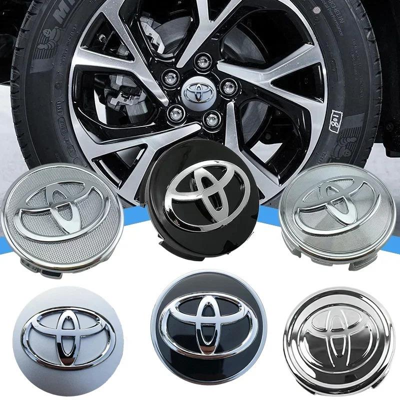 4pcs 62mm Car Styling Wheel Hub Center Caps Rim Cover Badge Emblem Stickers For Toyota Corolla Yaris CHR Rav4 Auris Avensis