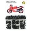 Pasuje do Honda CBR600 F1 1987 1988 1989 1990 Kompletny Zestaw Śrub Owiewek Śruby Karoserii Klipsy Owiewek Śruby Bocznych Pokryw