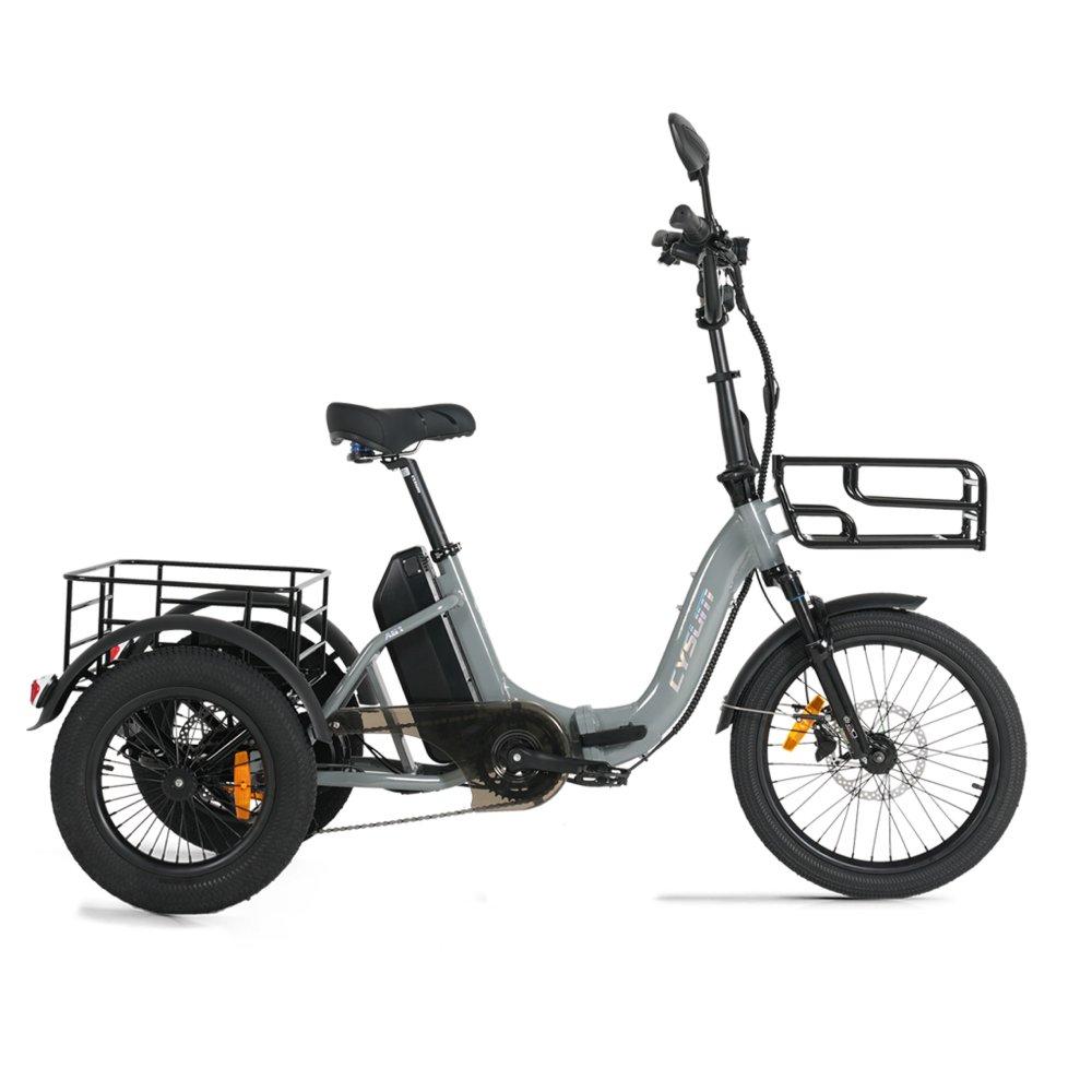 Cysum AG1 Pro Electric Tricycle For Adult 750W Motor 48V 20AH Battery F 20×2.1 / R 16×3.0 KENDA Tire Electric Tricycle