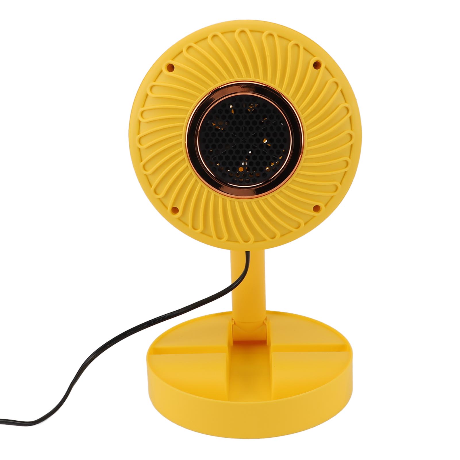 Desktop Heater Stretchable PTC Heating Low Noise Anti Tipping High Temperature Protection Fast Energy Saving Portable Desk Heate US жёлтый