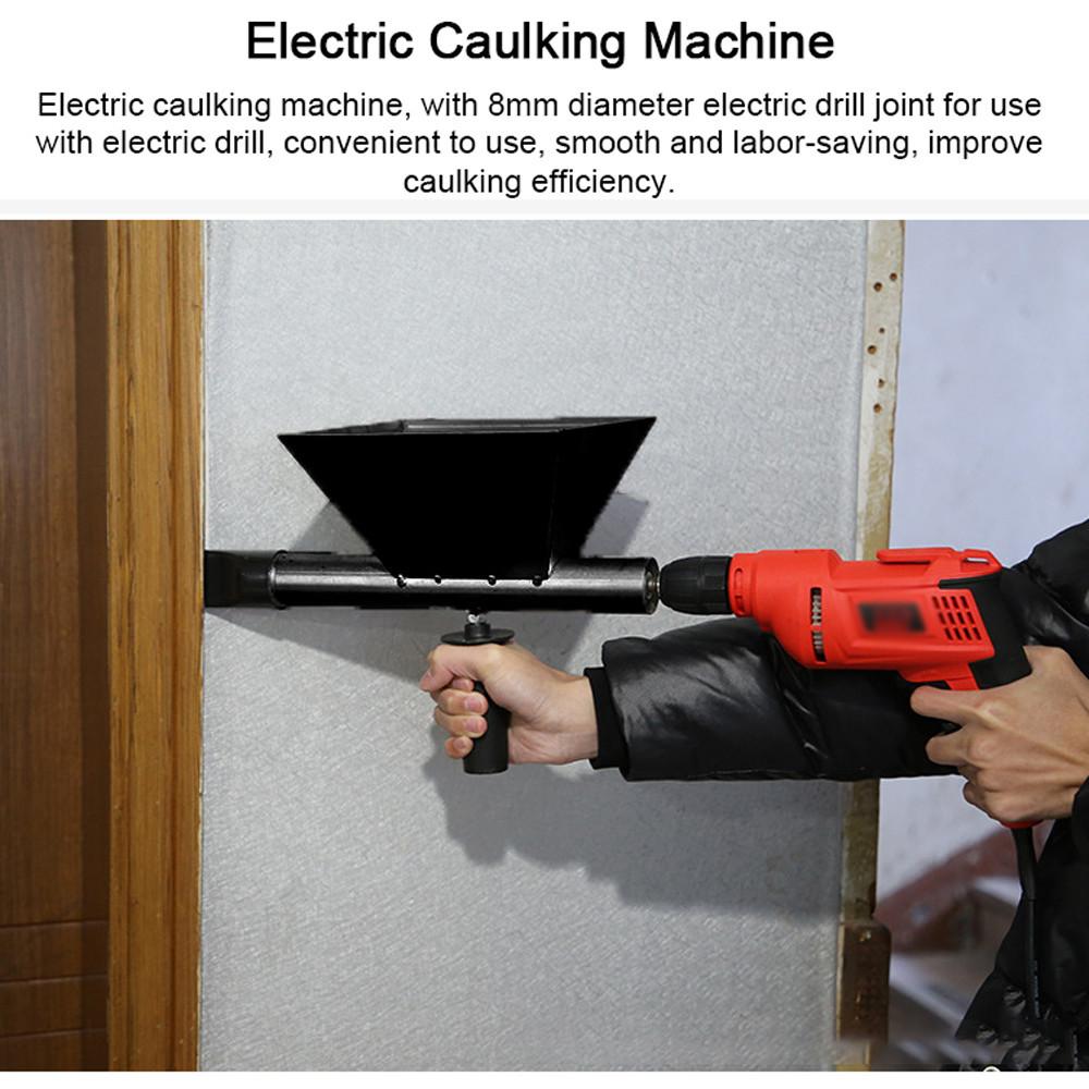 Electric Caulking Machine Door Window Grouting Device Mortar Automatic Filler Electric Drill Joint Black