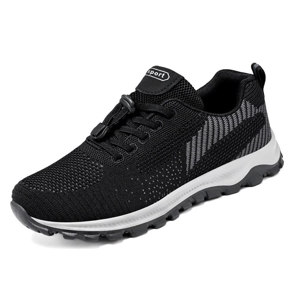 Stepping Shoes 2025 Autumn New Welfare Shoes Comfortable Middle-aged and Elderly Soft-soled Running Shoes Elderly Couple Sports Shoes