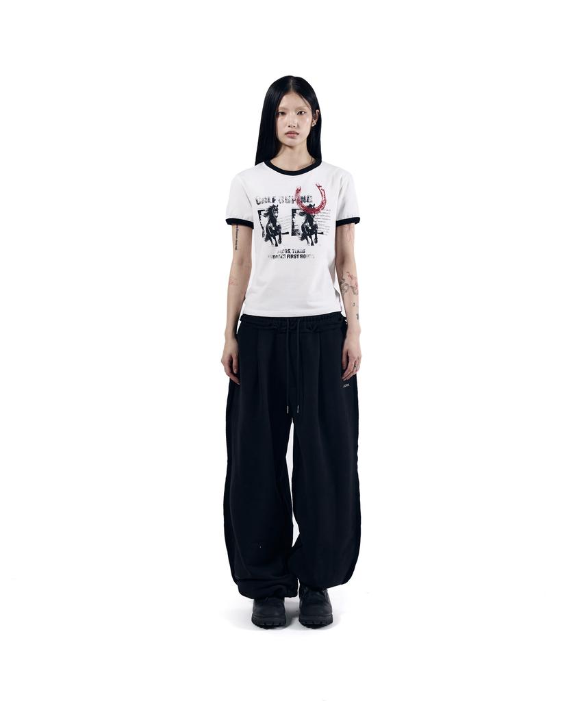 AAKAM Horseshoe Ringer Top (White)