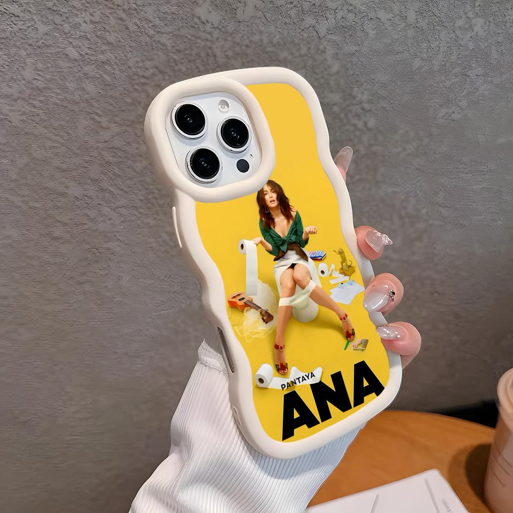 

Ana de la Reguera Wavy Edge TPU Mobile Phone Case for iPhone 17 16 15 14 13 12 11 Air Pro Max Plus Colorful Cover iPhone 14 Plus