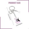 Guitar Keychain Pendant Party Favor Music Chain for Women Men Bag Purse