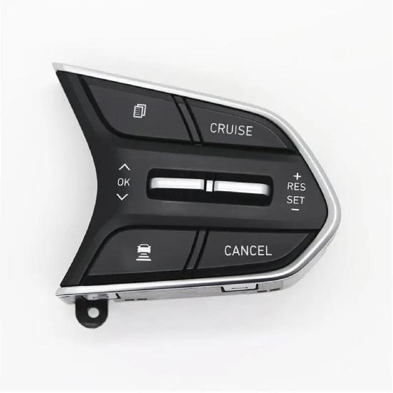 Compatible with Hyundai 2018 2019 Santa FE TM Steering Wheel Cruise Control Buttons Remote Control Button Volume Button 96710 96720(White)