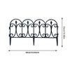 5 Pcs Splicable Removable Plastic Fence Outdoor Garden Lawn Edging Garden Fence Small Fence Wedding Decorative Fence Beautiful