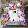 Children Bedding Set Single Bedding And Bed Sets Home Textile Unicorn Cartoon Lovely Kids Duvet Cover Set King Queen Full Twin