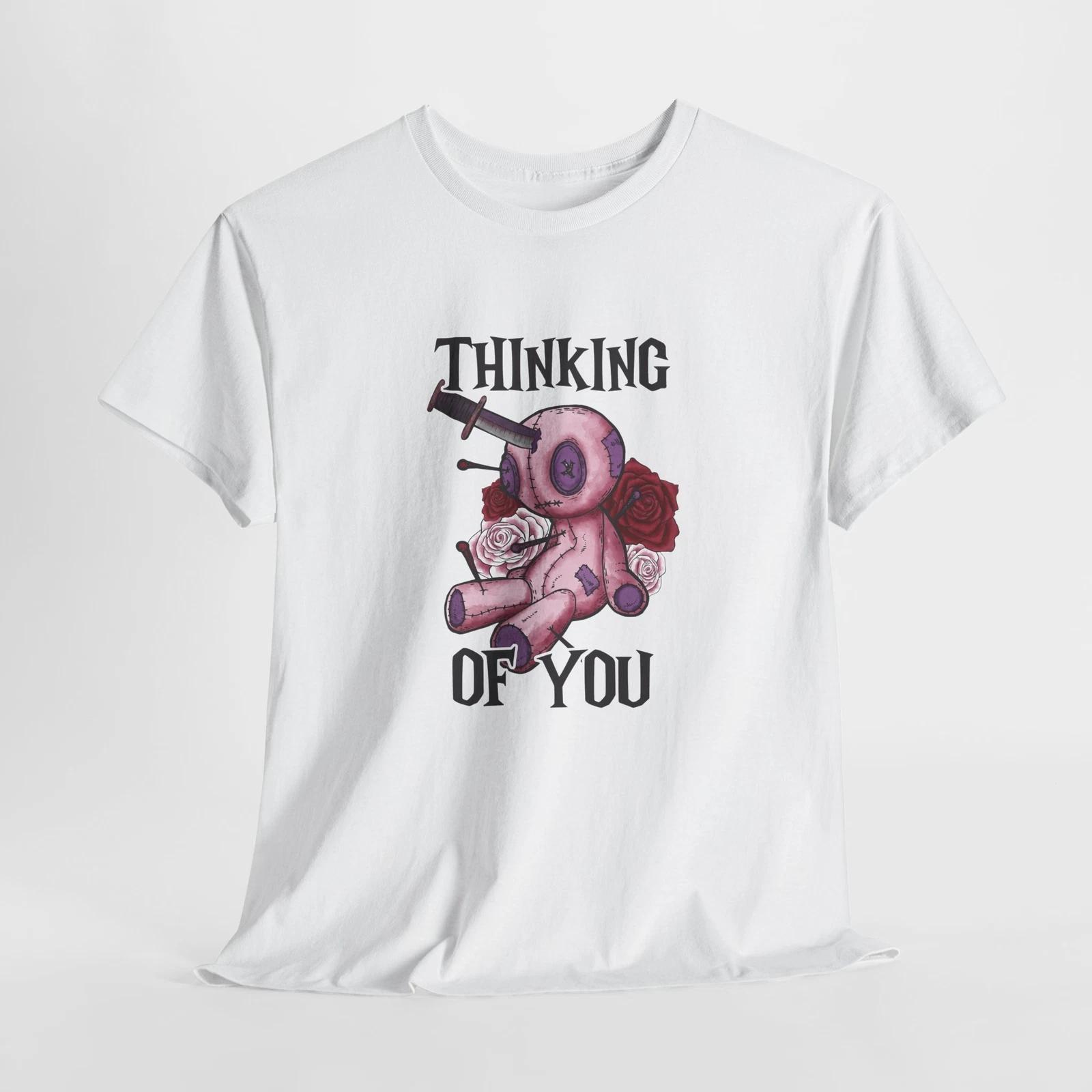 Thinking of you Shirt | Spooky Witch T-Shirt | Stylish & Trendy Magic Tee L