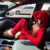 High-Waisted Drawstring Wide Leg Pants Women Soft Cotton Blend Warm Loose Fit Yoga Joggers Winter