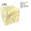 Decorative Stress Relief Toy Shapeable Cheese Squeeze Toy, Block Sensory for Relief, Moldable Cube Pinch Home Office Classroom Soft Reliever