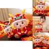 2024 Dragon Year Lucky Mascot Plush Toy Wholesale With Logo For New Year Gifts