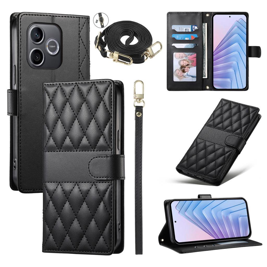 For Samsung Galaxy S26 Case Stand Wallet Calf Texture PU Leather Flip Phone Cover