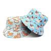 Frühling und Sommer Polyester Cartoon Hund Druck Eimerhut Fischerhut Outdoor Reise Sonnenschutzmütze für Männer und Frauen 207