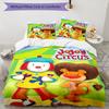 3pcs JoJo's Circus Bedding Set Duvet Cover Closure Includes 1 Duvet Cover & 2 Pillowcases, Soft and Comfortable for All Seasons.