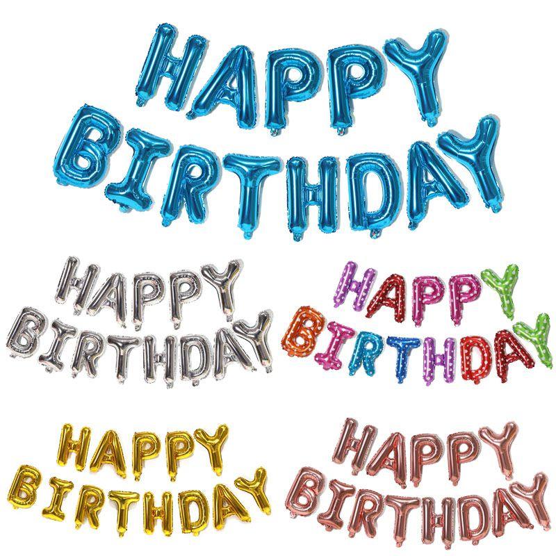Elegant Silver Happy Birthday Letter Balloons For Memorable Birthday Parties