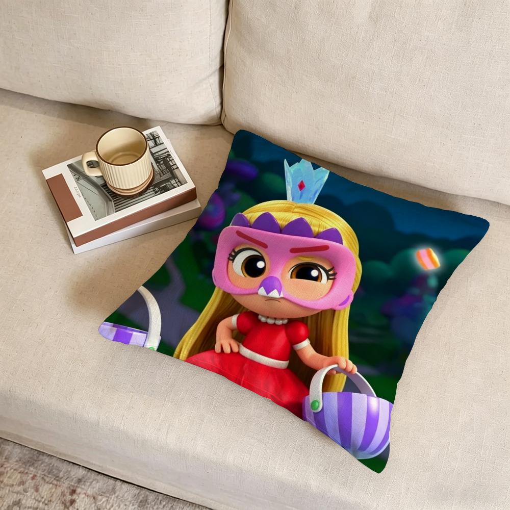 T-True And The Rainbow Kingdom Cushion Cover Fabric Soft Furnishing,Pillowcase, Cushion Cover, Sofa Pillow, Home Decoration