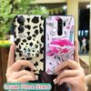 Simplicity Skin feel silicone Phone Case For VIVO V50 Lite 5G Global TPU Waterproof Rotatable stand Anti-knock cute