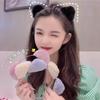 2023 Cute Plush Cat Ear Headband for Women - Internet Celebrity Hair Accessory