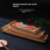 Natürliches Bambus Sushi-Brett Rechteckige Servierplatte Sashimi-Tablett Japanischer Koreanischer Stil Küchen-Essgeschirr Dekor